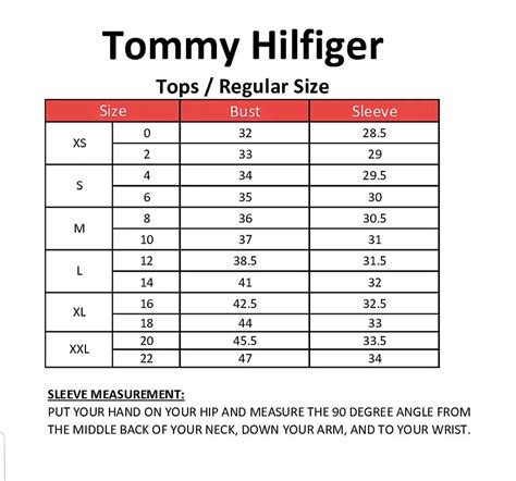 tommy hilfiger plus size|tommy hilfiger shoe size chart.